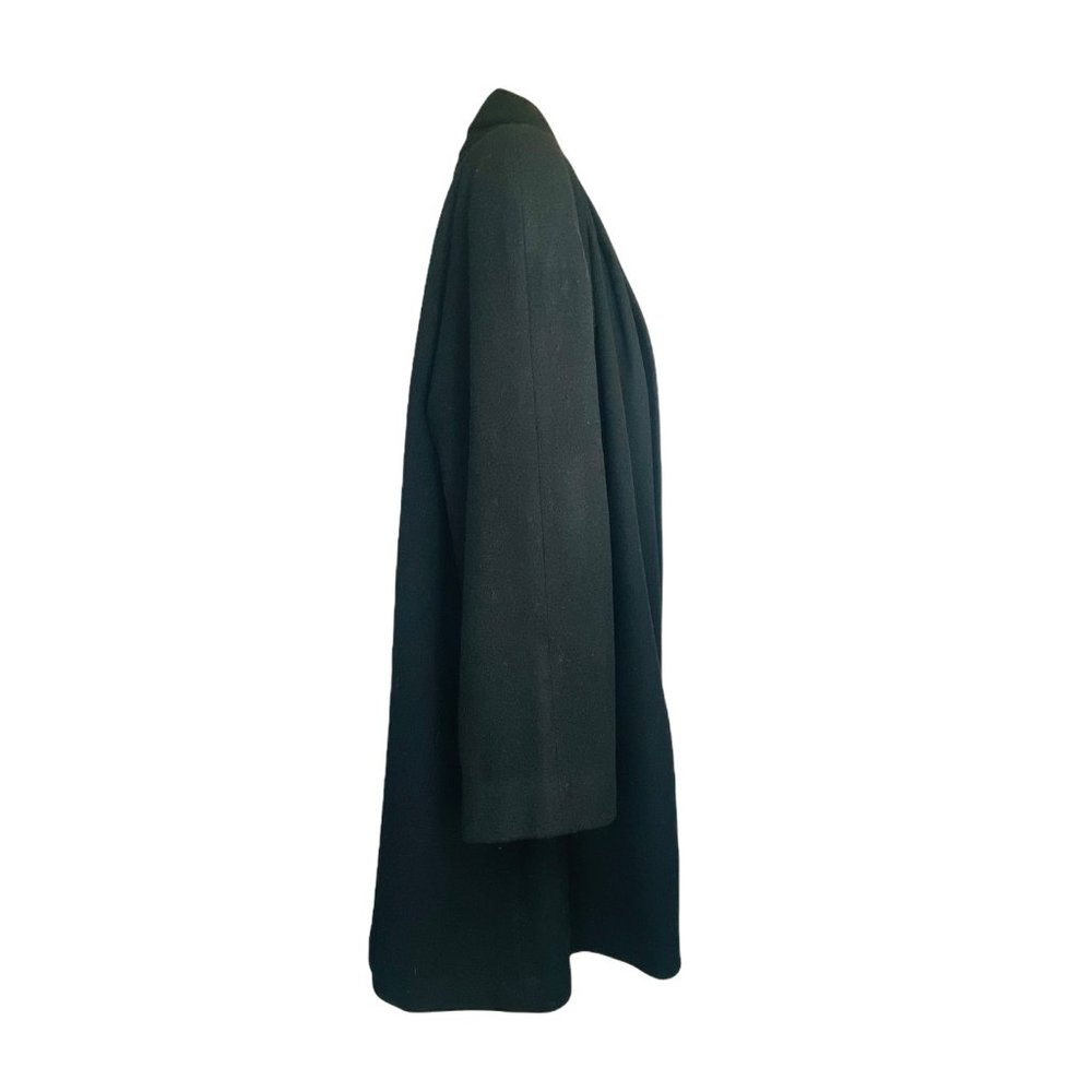Preston & York Vintage Full Wool Pea Coat Pockets Lined Black Ladies M USA Made - Picture 10 of 12
